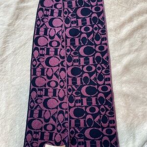 Chic Designer Pink and Blue Scarf